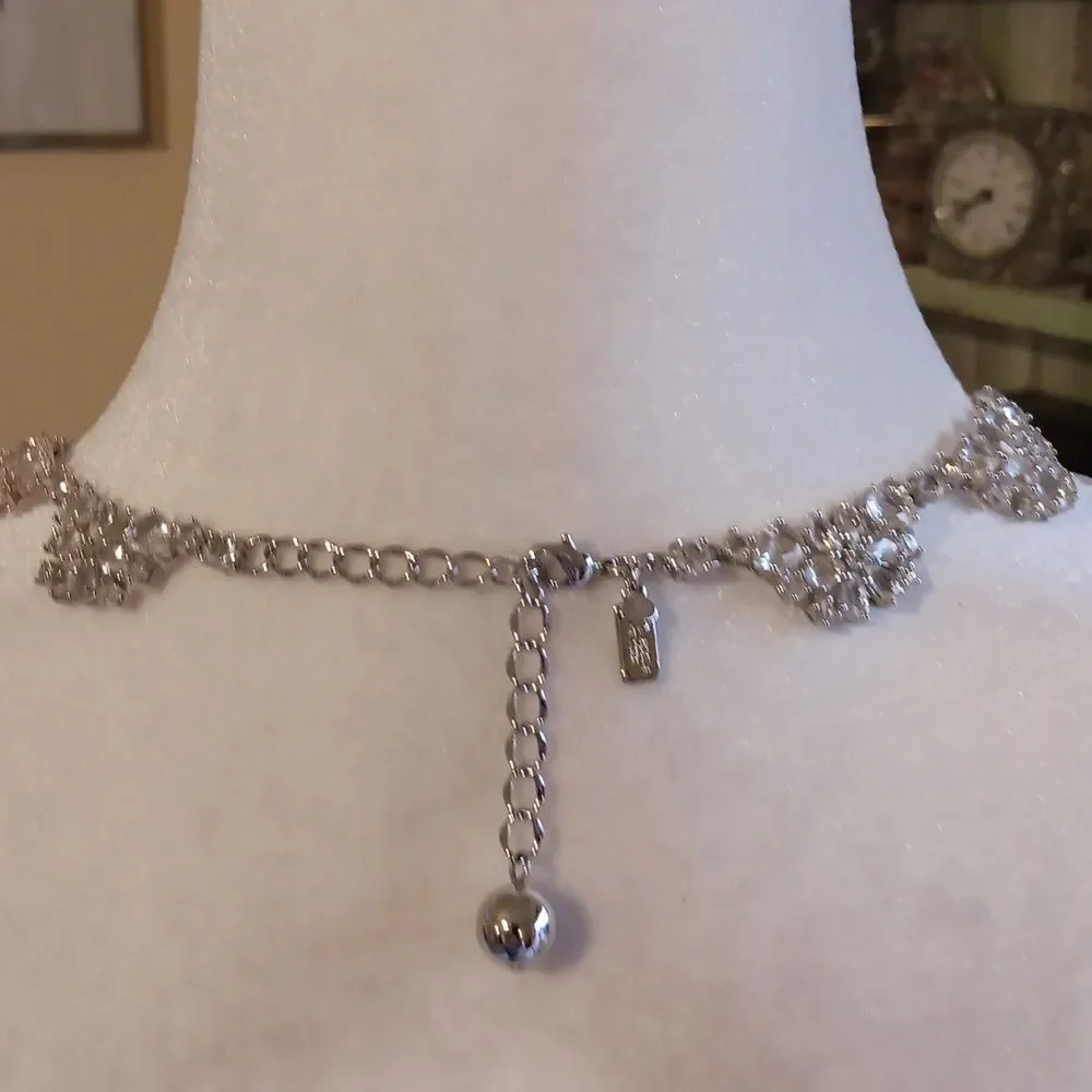 Kate Spade Sparkly Floral Necklace